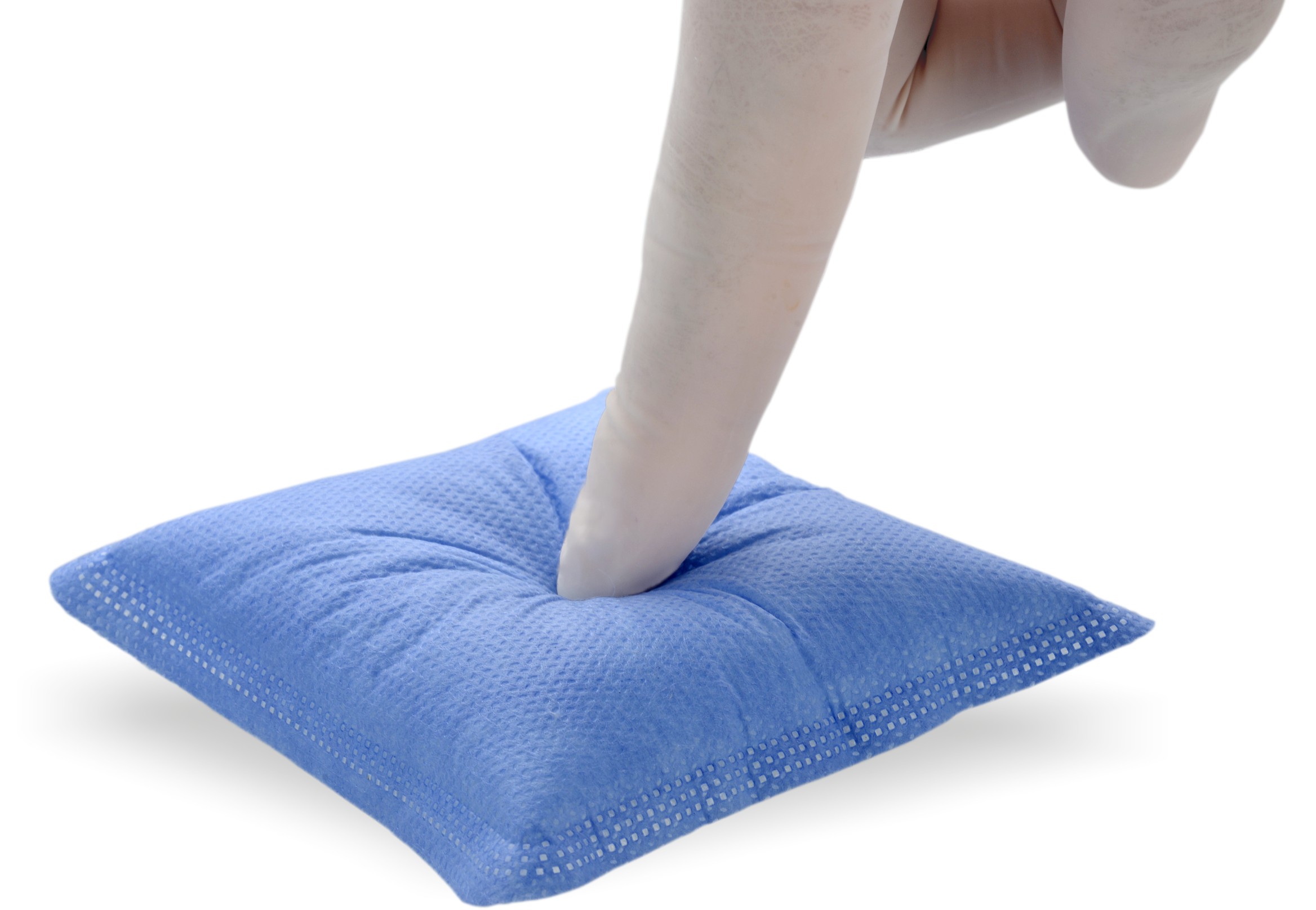 Apósito superabsorbente adhesivo impermeable para absorción de fluidos